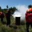 На территории Лысогорского лесничества прошла учебная тренировка по обнаружению и тушению лесного пожара 2