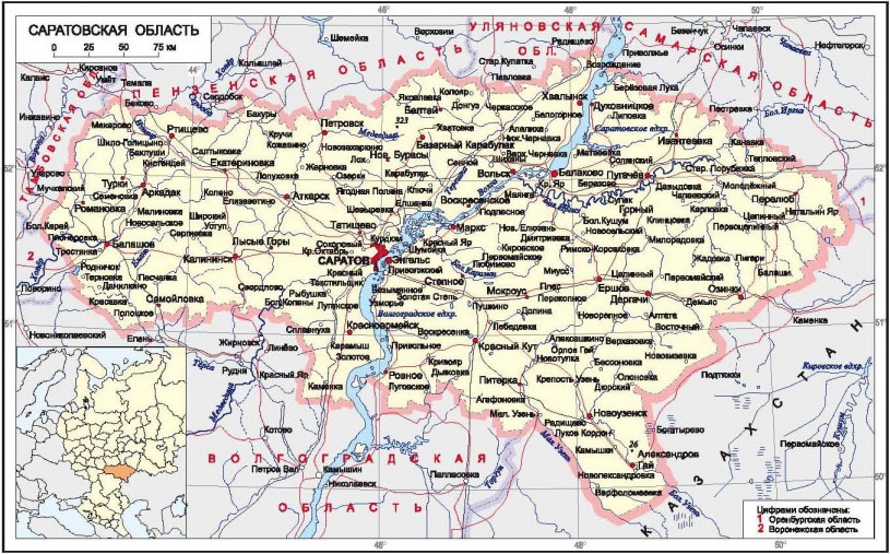 Установлены все границы Саратовской области